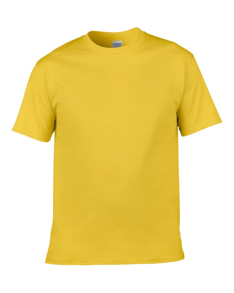 Triko GILDAN SOFTSTYLE ADULT T-SHIRT 153g, žlutá, M