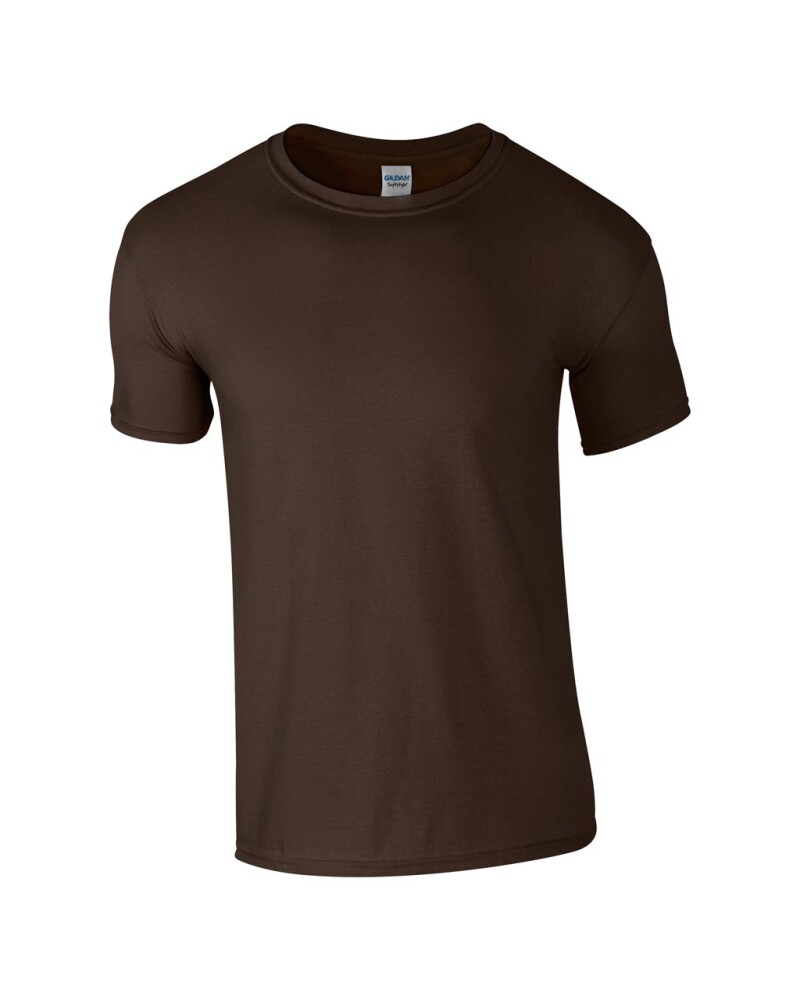 Triko GILDAN SOFTSTYLE ADULT T-SHIRT 153g, středně hnědá, L