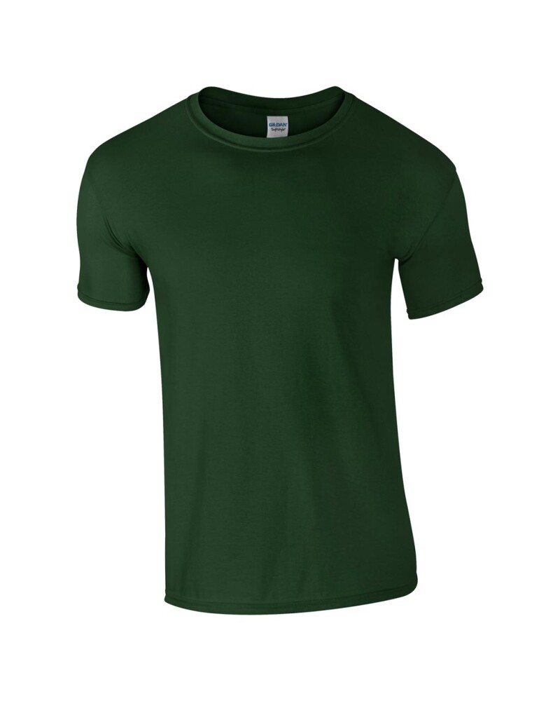 Triko GILDAN SOFTSTYLE ADULT T-SHIRT 153g, tmavě zelená, 2XL