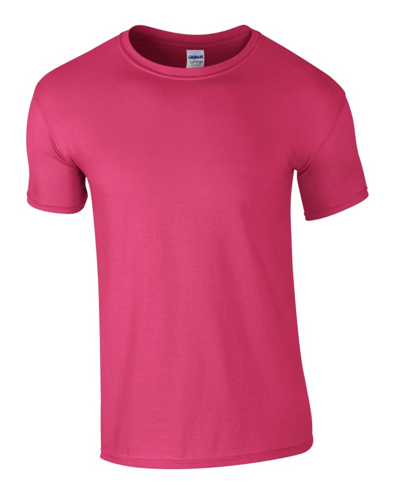 Triko GILDAN SOFTSTYLE ADULT T-SHIRT 153g, fuksiová, M