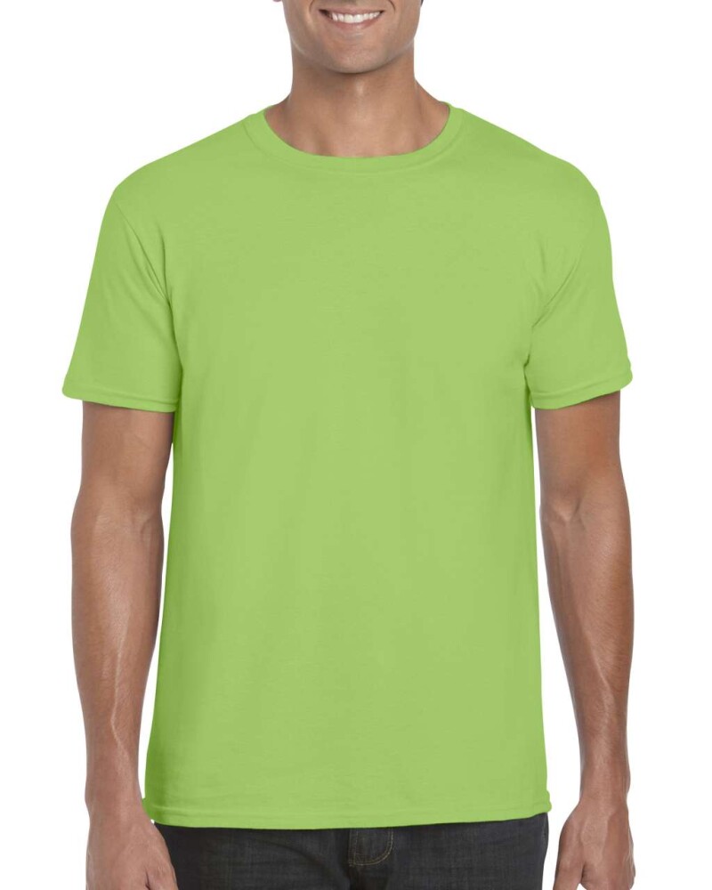 Triko GILDAN SOFTSTYLE ADULT T-SHIRT 153g, světle zelená, XL