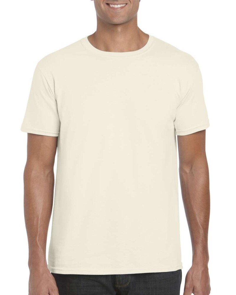 Triko GILDAN SOFTSTYLE ADULT T-SHIRT 153g, krémová, 2XL