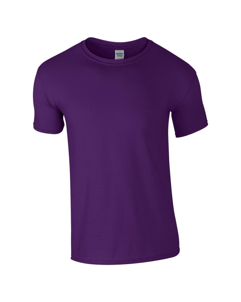 Triko GILDAN SOFTSTYLE ADULT T-SHIRT 153g, tmavě fialová, XL