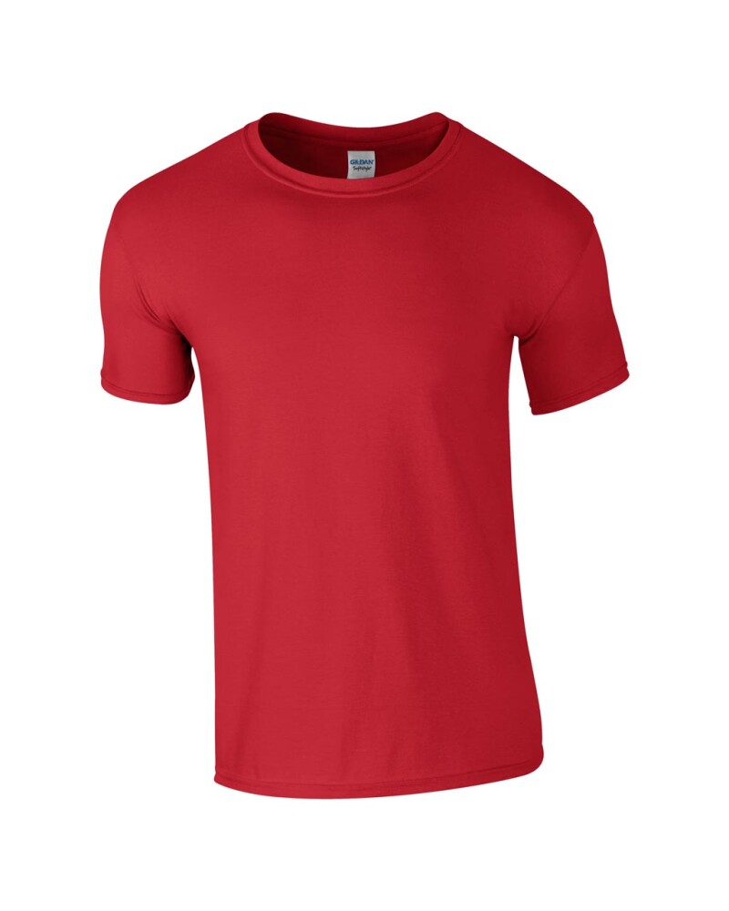 Triko GILDAN SOFTSTYLE ADULT T-SHIRT 153g, červená, M