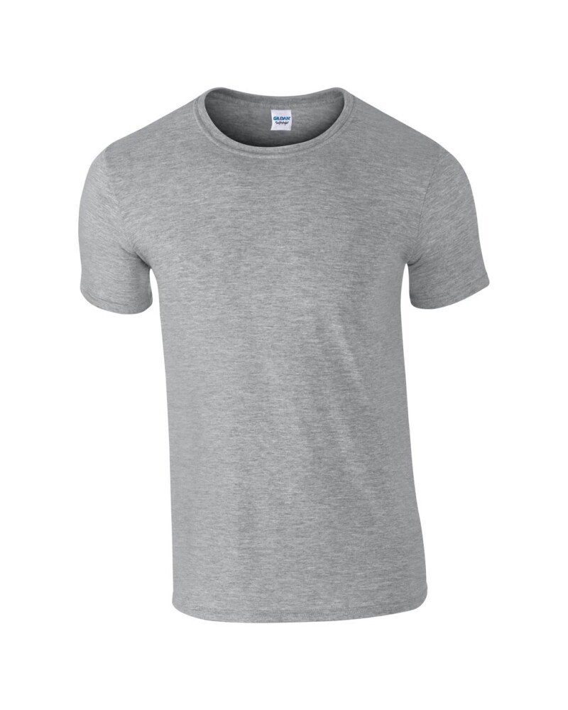 Triko GILDAN SOFTSTYLE ADULT T-SHIRT 153g, světle šedý melír, 2XL