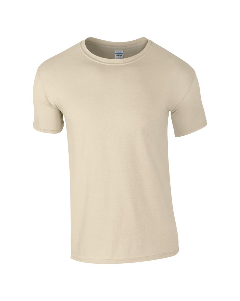Triko GILDAN SOFTSTYLE ADULT T-SHIRT 153g, béžová, 4XL