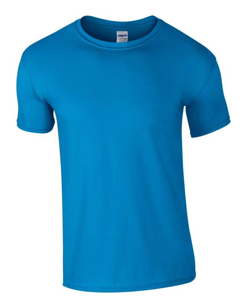 Triko GILDAN SOFTSTYLE ADULT T-SHIRT 153g, světlá královská modrá, L