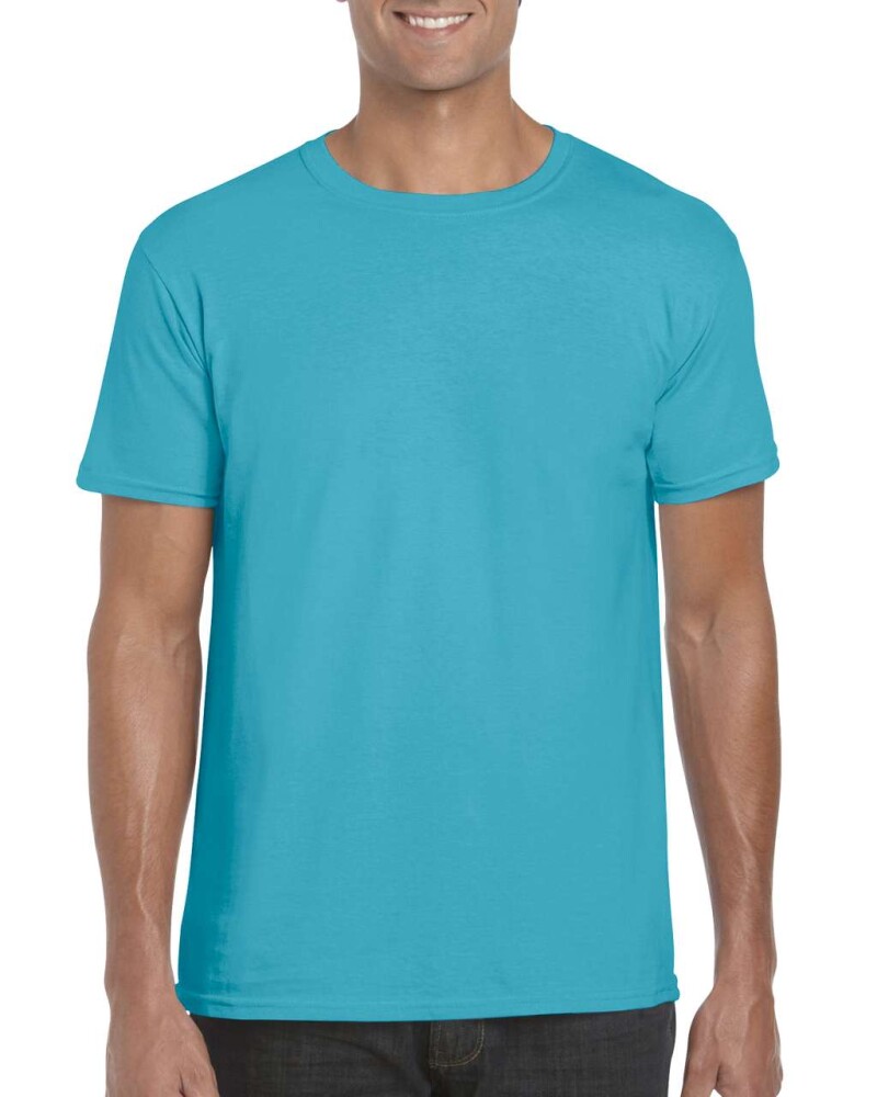 Triko GILDAN SOFTSTYLE ADULT T-SHIRT 153g, tyrkysová, 2XL
