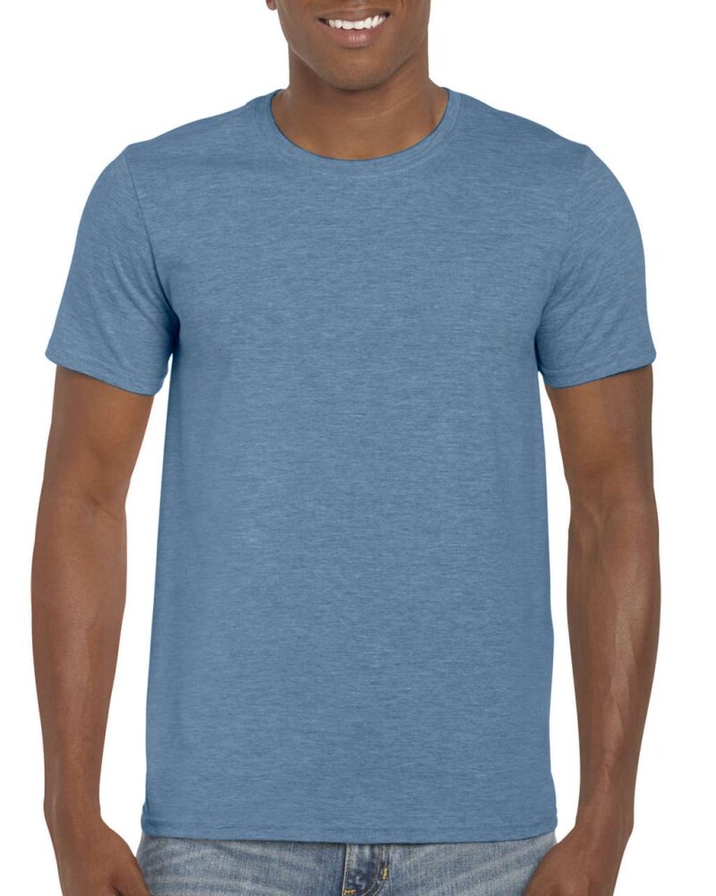 Triko GILDAN SOFTSTYLE ADULT T-SHIRT 153g, tmavě modrý melír, L