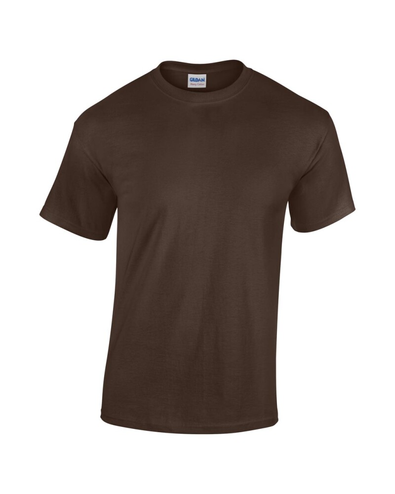 Triko GILDAN HEAVY COTTON ADULT T-SHIRT 180g, středně hnědá, 4XL