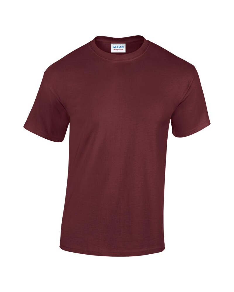 Triko GILDAN HEAVY COTTON ADULT T-SHIRT 180g, červenohnědá, M
