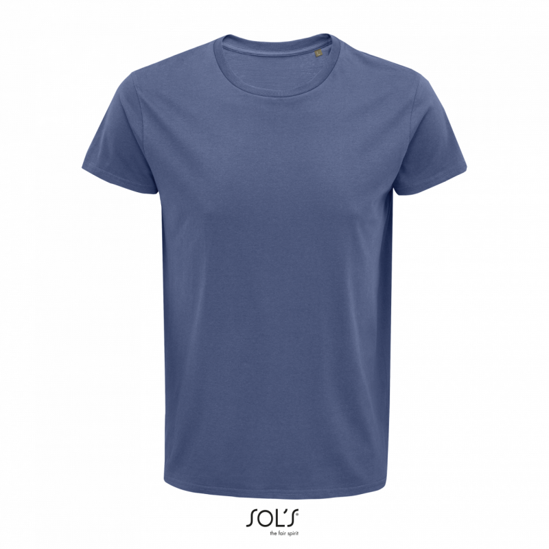 Pánské tričko SOLS CRUSADER MEN - ROUND-NECK FITTED JERSEY T-SHIRT, riflová, XS