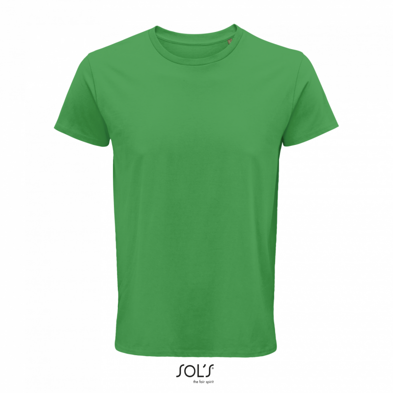 Pánské tričko SOLS CRUSADER MEN - ROUND-NECK FITTED JERSEY T-SHIRT, středně zelená, L