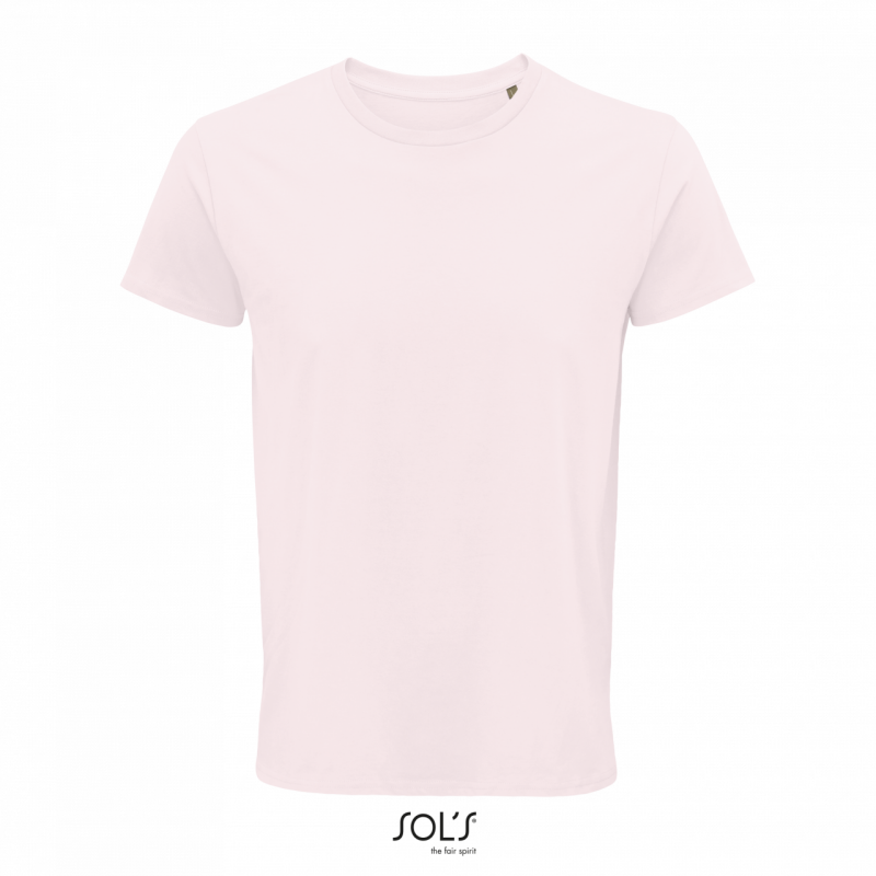 Pánské tričko SOLS CRUSADER MEN - ROUND-NECK FITTED JERSEY T-SHIRT, světle růžová, 3XL