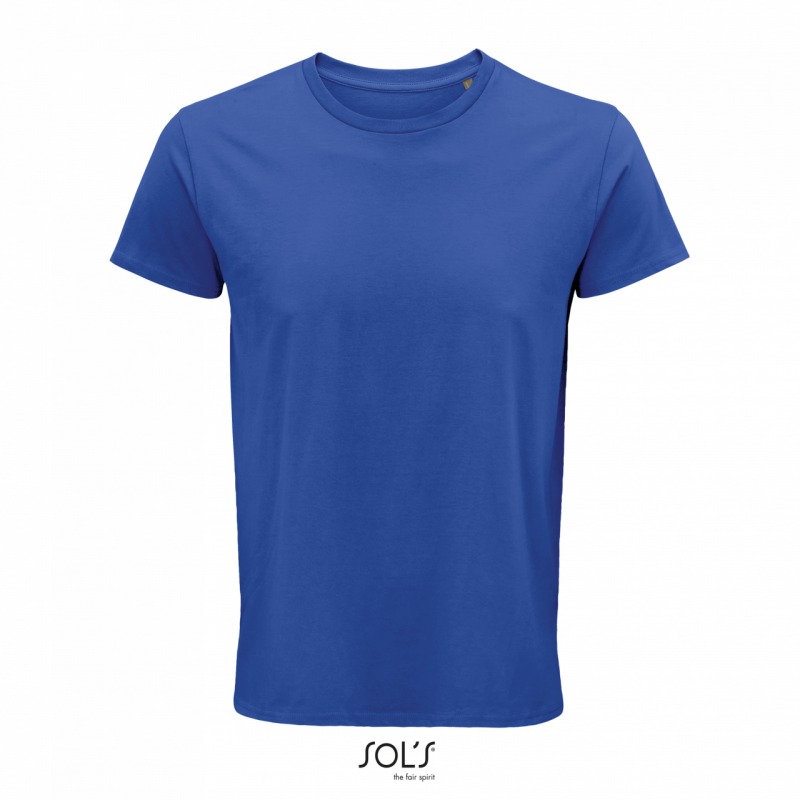 Pánské tričko SOLS CRUSADER MEN - ROUND-NECK FITTED JERSEY T-SHIRT, královská modrá, S
