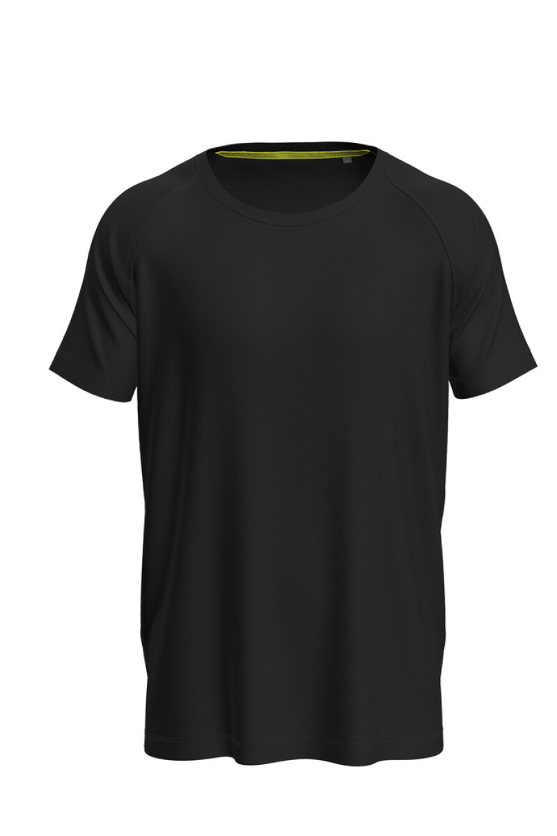 Pánske funkčné tričko Stedman Mesh Raglan, čierna, veľkosť L