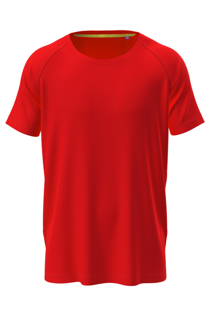 Pánske funkčné tričko Stedman Mesh Raglan červené, veľkosť S