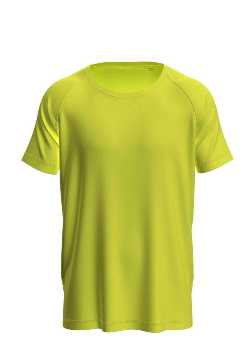 Pánske funkčné tričko Stedman Mesh Raglan, žltá, veľkosť M