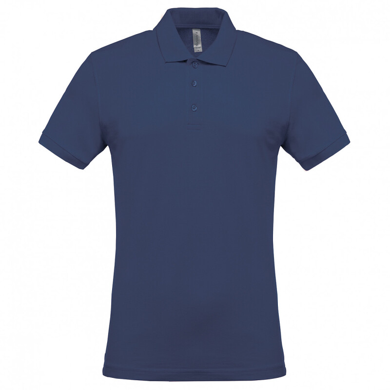 Pánské polotriko KARIBAN SHORT-SLEEVED PIQUÉ POLO SHIRT, tmavě modrá, XL