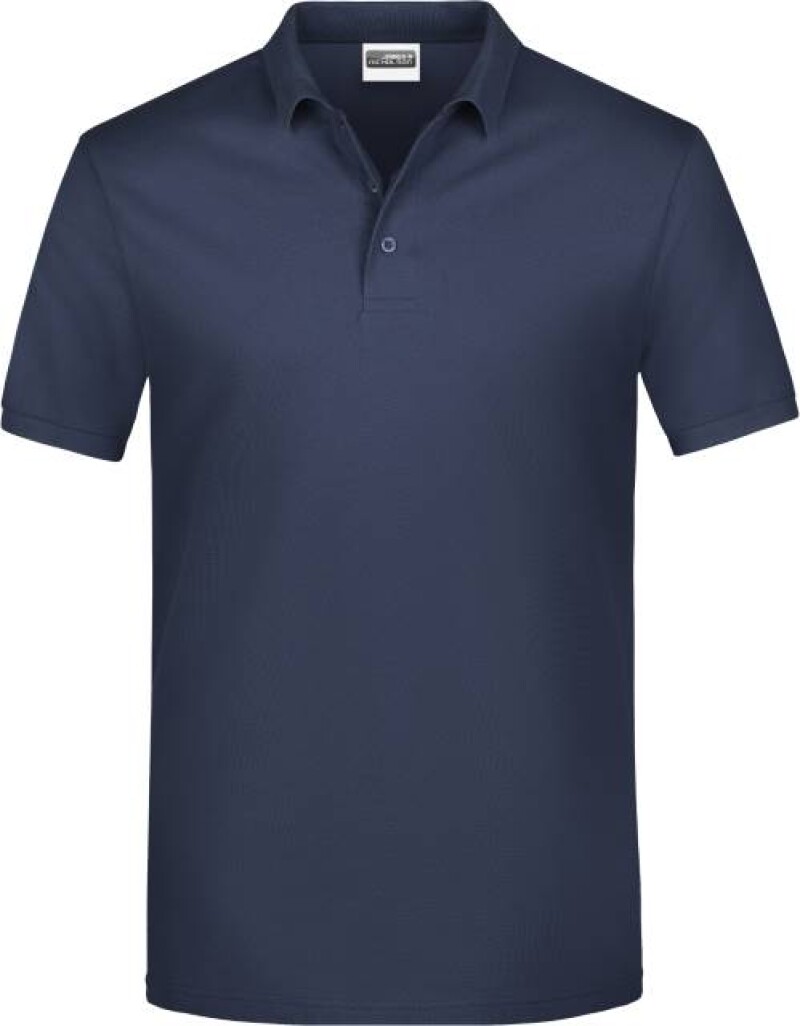 Pánské piqué polo James & Nicholson, námořní modrá, 3XL