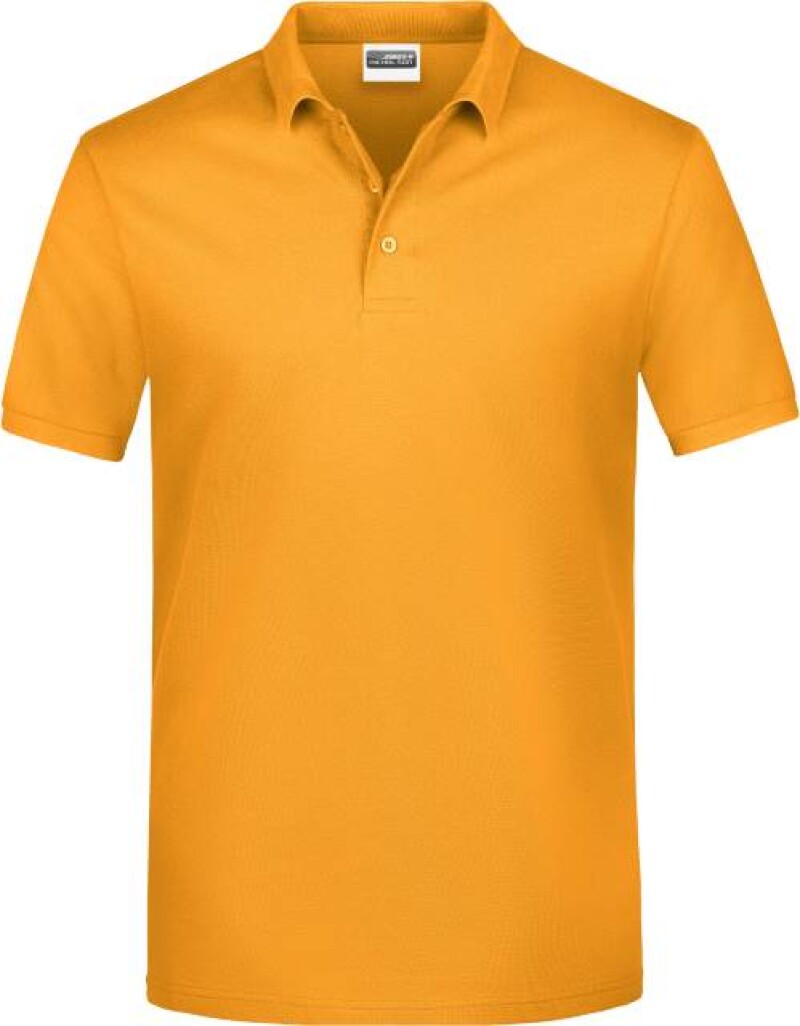 Pánské piqué polo James & Nicholson, tmavě žlutá, XXL