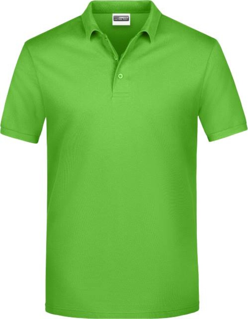 Pánské piqué polo James & Nicholson, světle zelená, L