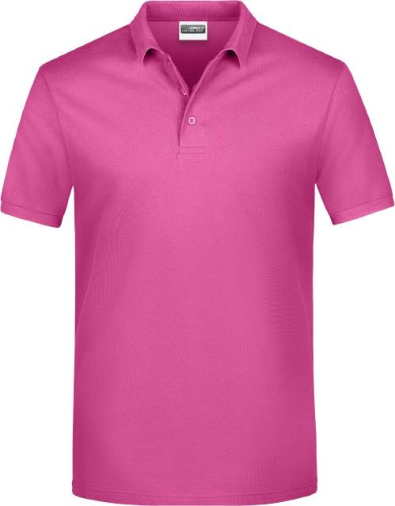 Pánské piqué polo James & Nicholson, růžová, M
