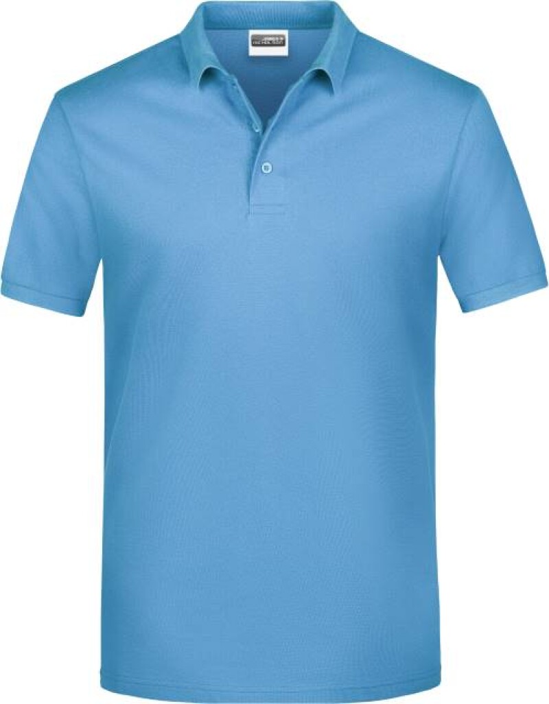 Pánské piqué polo James & Nicholson, světle modrá, M