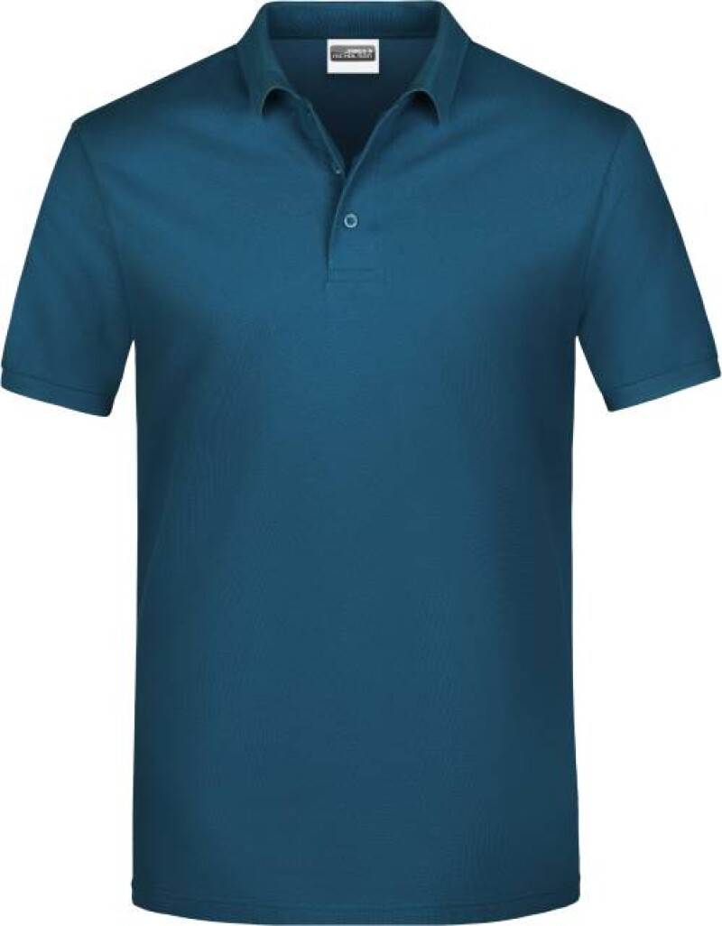 Pánské piqué polo James & Nicholson, petrolejová, L