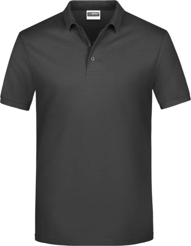 Pánské piqué polo James & Nicholson, tmavě šedá, 3XL