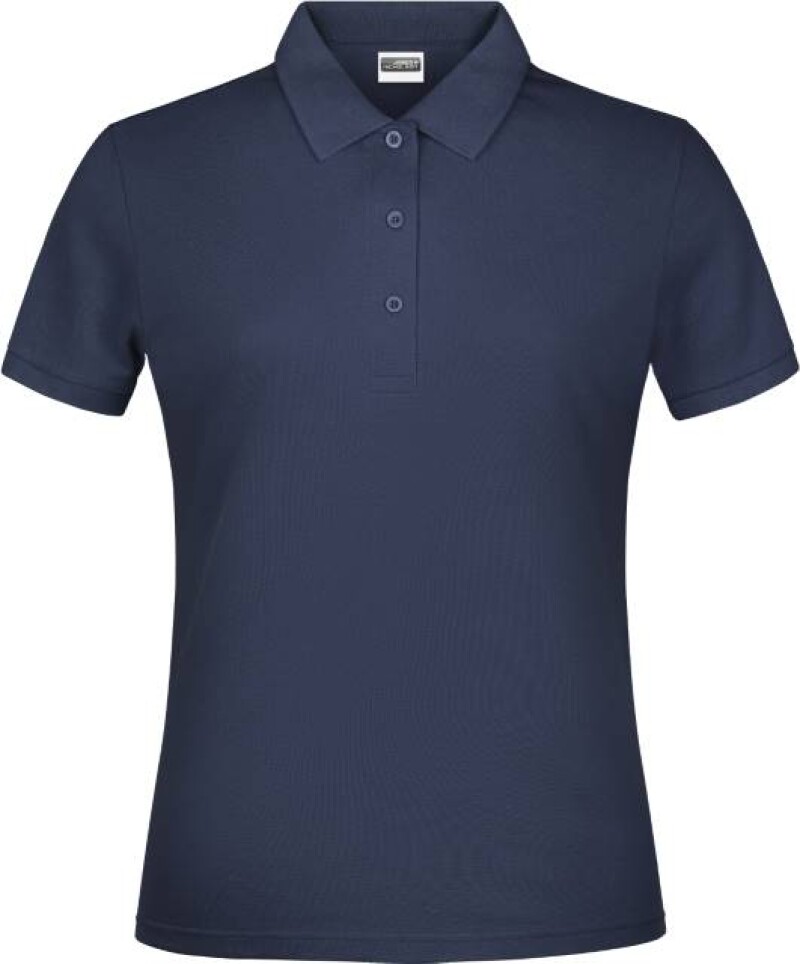 Dámské piqué polo James & Nicholson, námořní modrá, XL