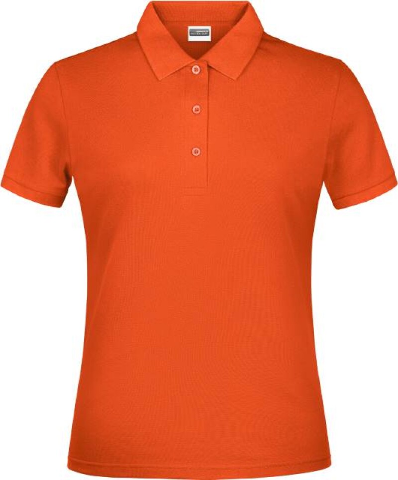 Dámské piqué polo James & Nicholson, oranžová, S