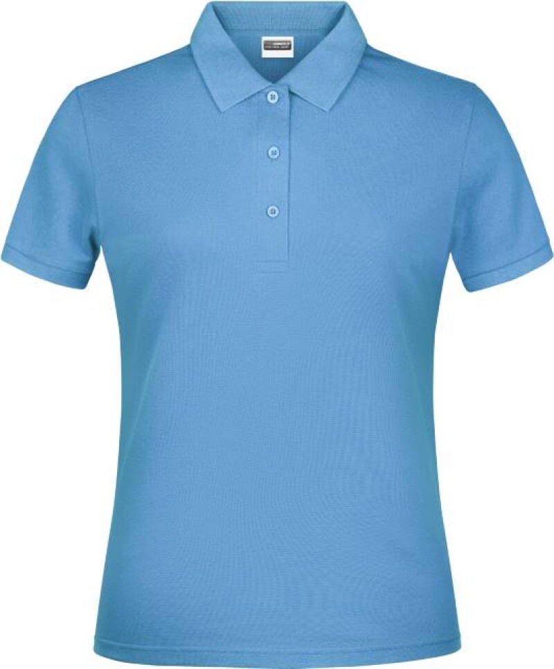 Dámské piqué polo James & Nicholson, světle modrá, L