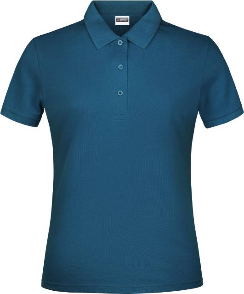 Dámské piqué polo James & Nicholson, petrolejová, 3XL