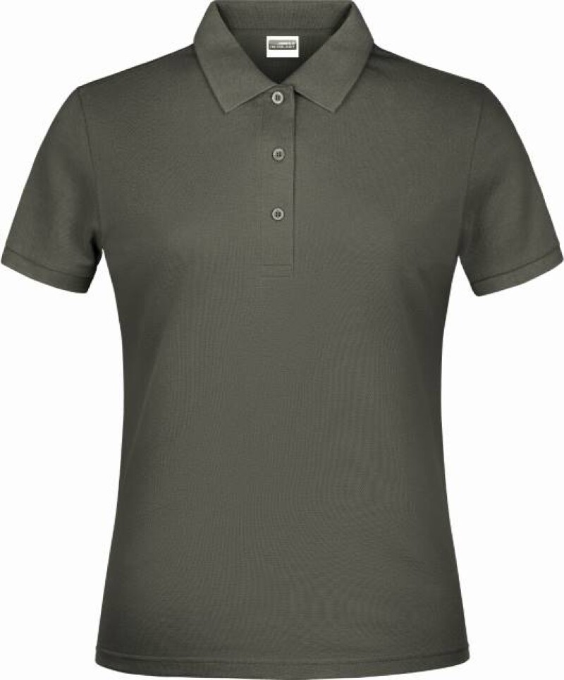Dámské piqué polo James & Nicholson, tmavě šedá, L