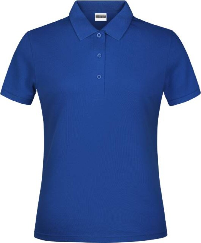 Dámské piqué polo James & Nicholson, tmavě královská modrá, 3XL