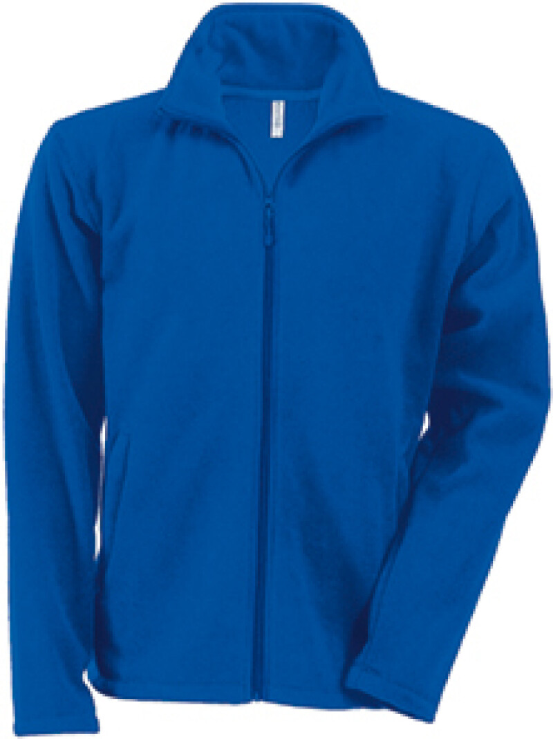 Pánská mikrofleecová mikina Kariban fleece jacket men, kobaltově modrá, vel. XXL