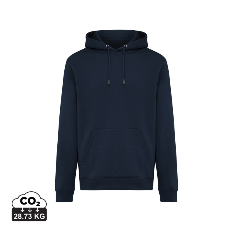 Unisex mikina s kapucňou Iqoniq Joshua, námornícka modrá, veľkosť 4XL