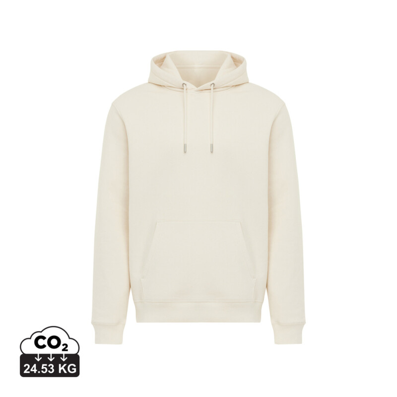 Unisex mikina s kapucňou Iqoniq Joshua, krémová, veľkosť XL