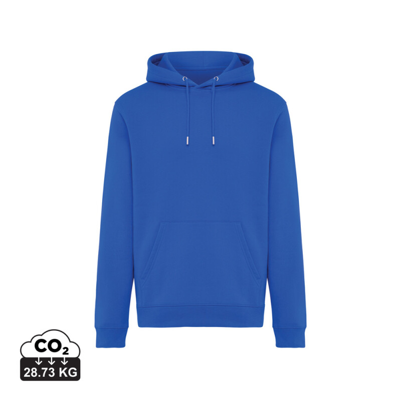 Unisex mikina s kapucňou Iqoniq Joshua, veľkosť S, kráľovská modrá