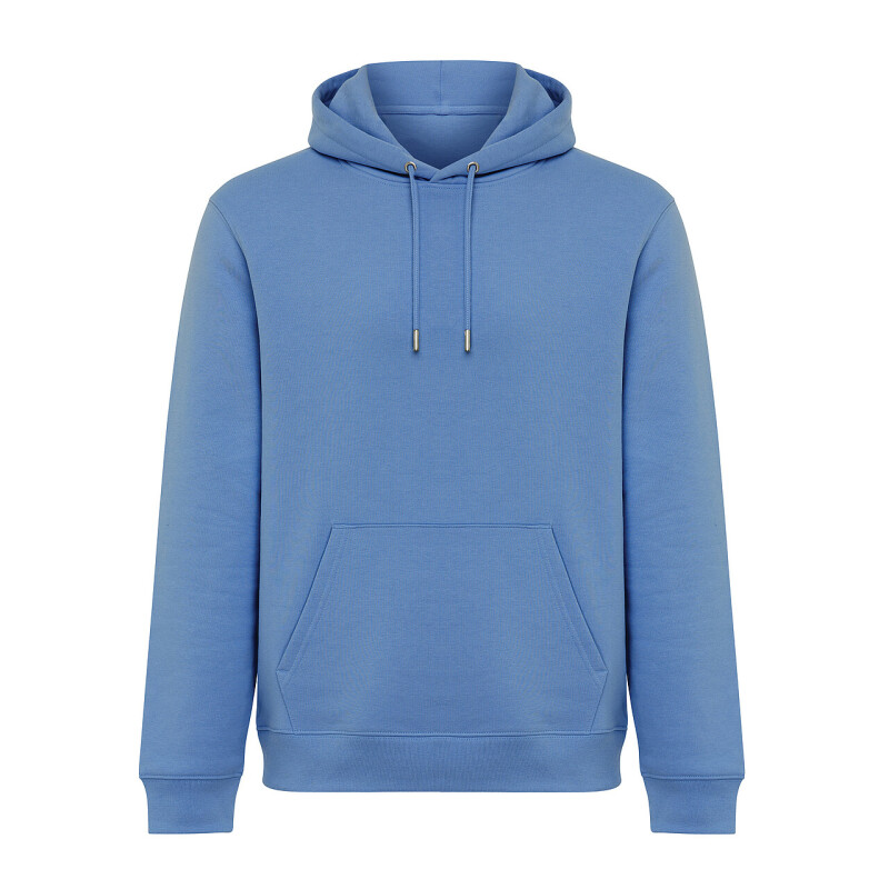 Unisex mikina s kapucňou Iqoniq Joshua, svetlomodrá, veľkosť XS