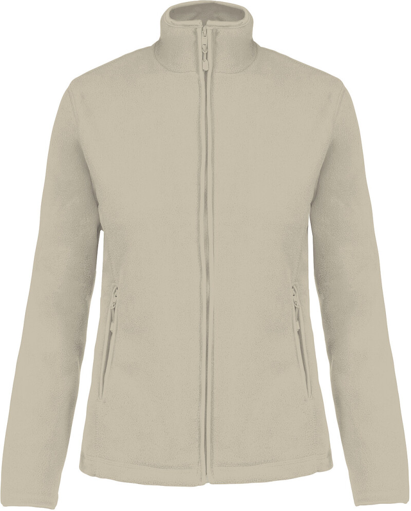 Dámská mikrofleecová mikina Kariban fleece jacket women, béžová, vel. XL