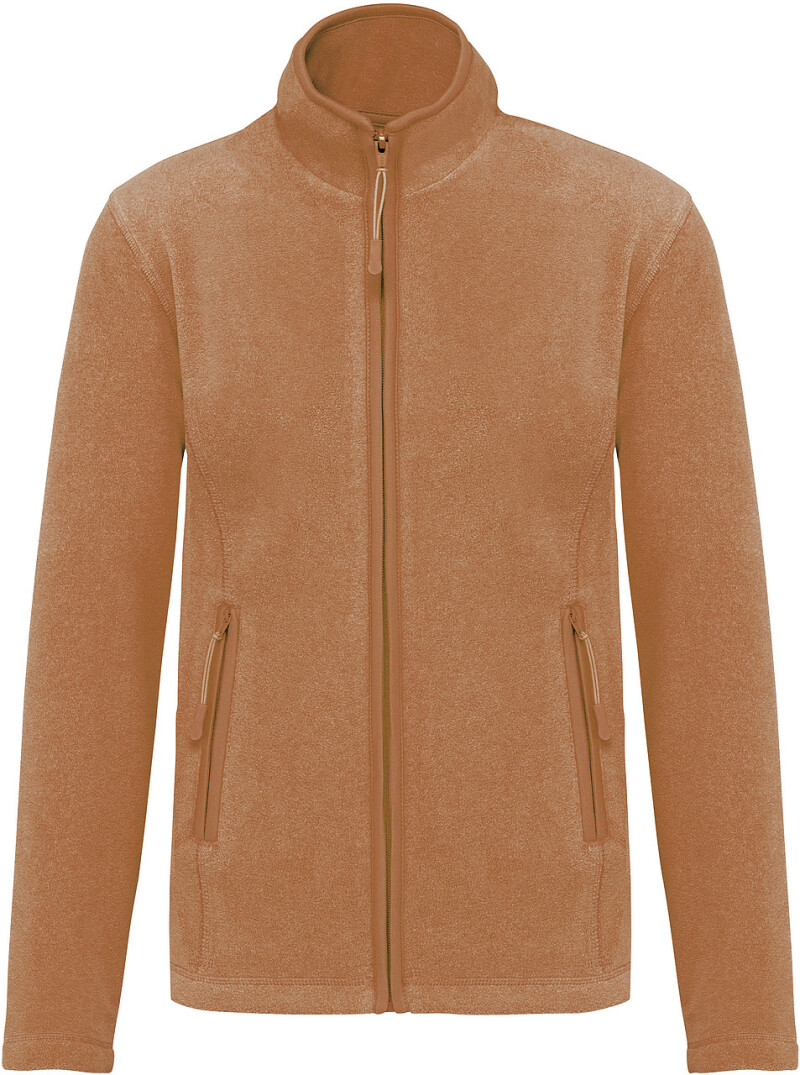 Dámská mikrofleecová mikina Kariban fleece jacket women, sv. hnědá, vel. M