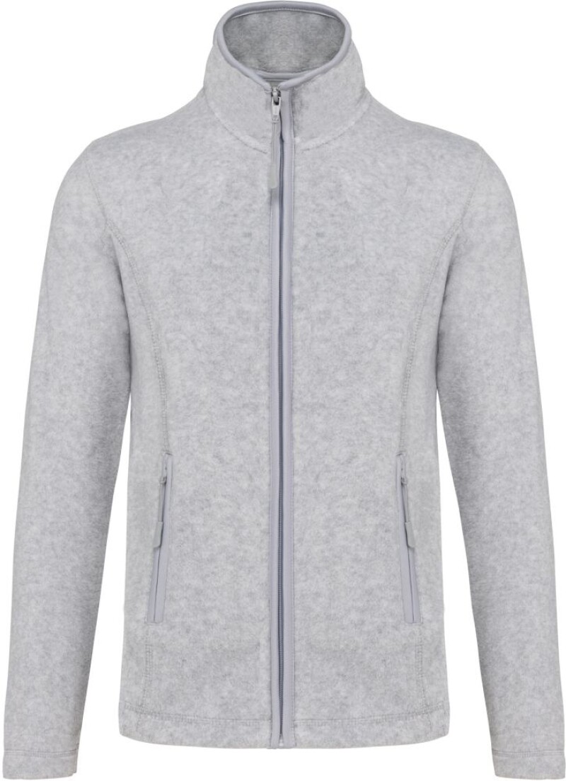 Dámská mikrofleecová mikina Kariban fleece jacket women, šedý melír, vel. 4XL