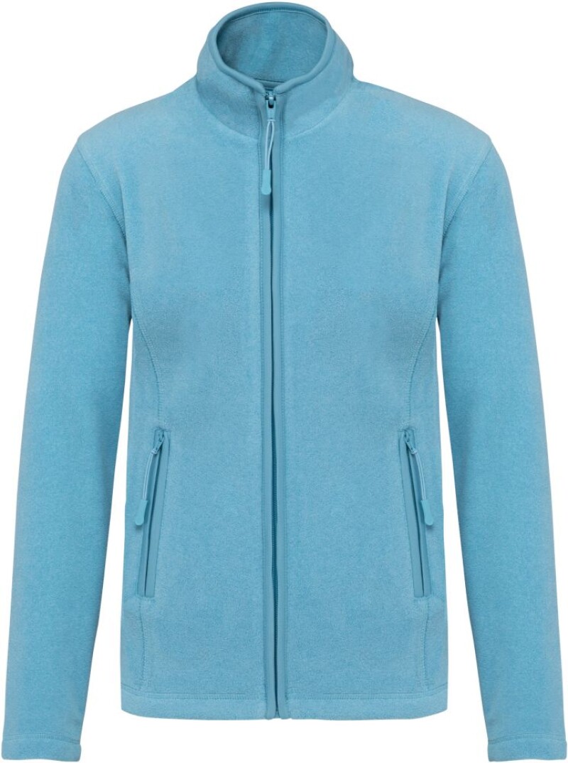 Dámská mikrofleecová mikina Kariban fleece jacket women, modrý melír, vel. S