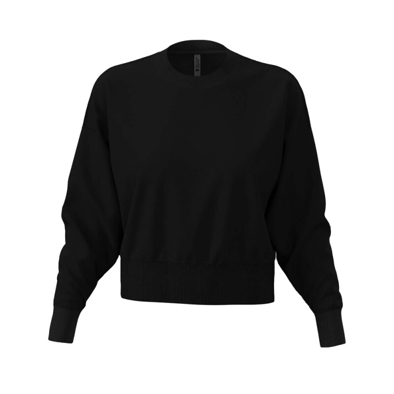 Dámska oversize croptop mikina Next Level, čierna, veľkosť XL