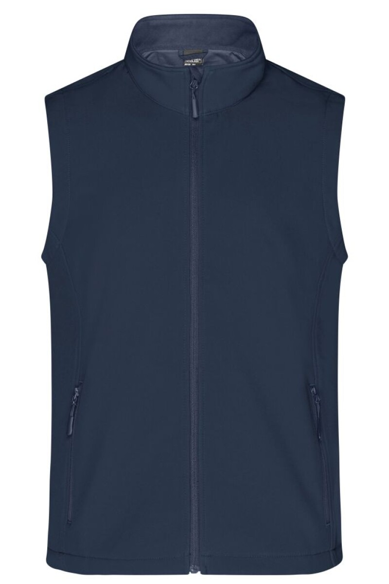 Pánská vesta James & Nicholson Promo softshell, námořní modrá, velikost XL