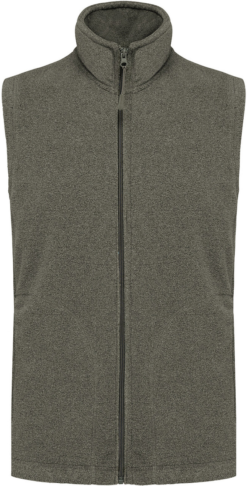 Pánská mikrofleecová vesta Kariban fleece vest men, vojenská světlá zelená, vel. XL