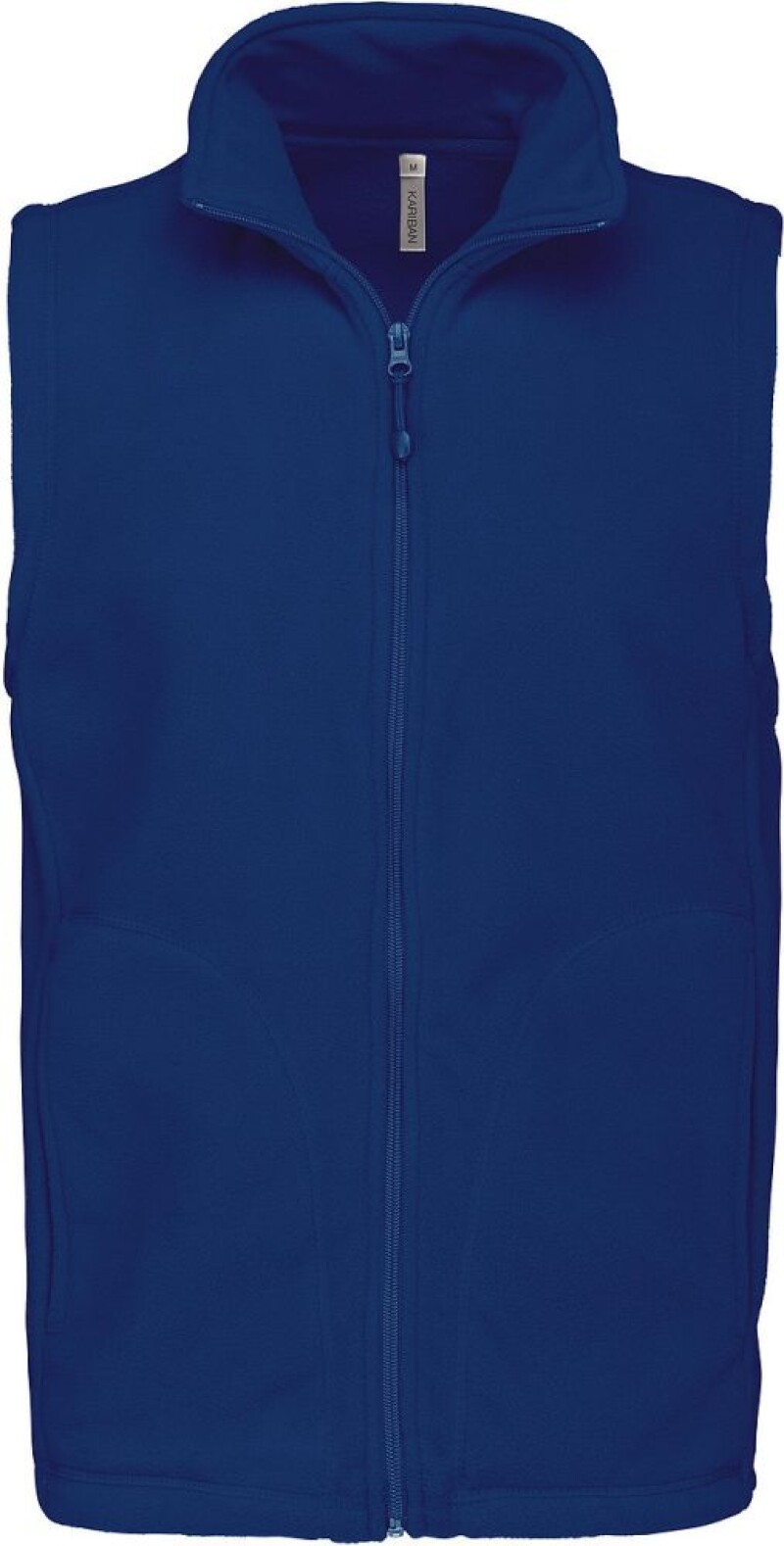 Pánská mikrofleecová vesta Kariban fleece vest men, kobaltová modrá, vel. 4XL