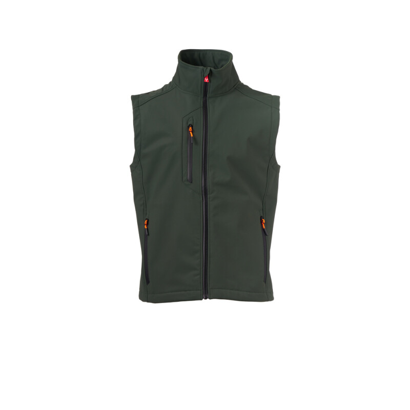 Pánska softshellová vesta Payper Creek Vest L.I.T., tmavozelená, veľkosť Xxs